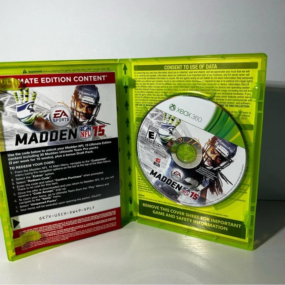 Madden NFL 10,12,15,25 (Microsoft Xbox 360) Lot of 4 **UNTESTED**